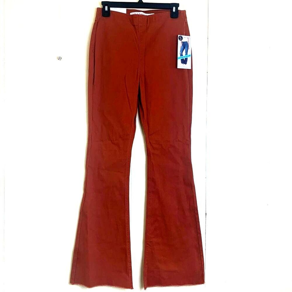 Tinseltown Y2K Pants Size 7 Juniors Cinnamon Brown High Rise Bell Flare Leg Pant